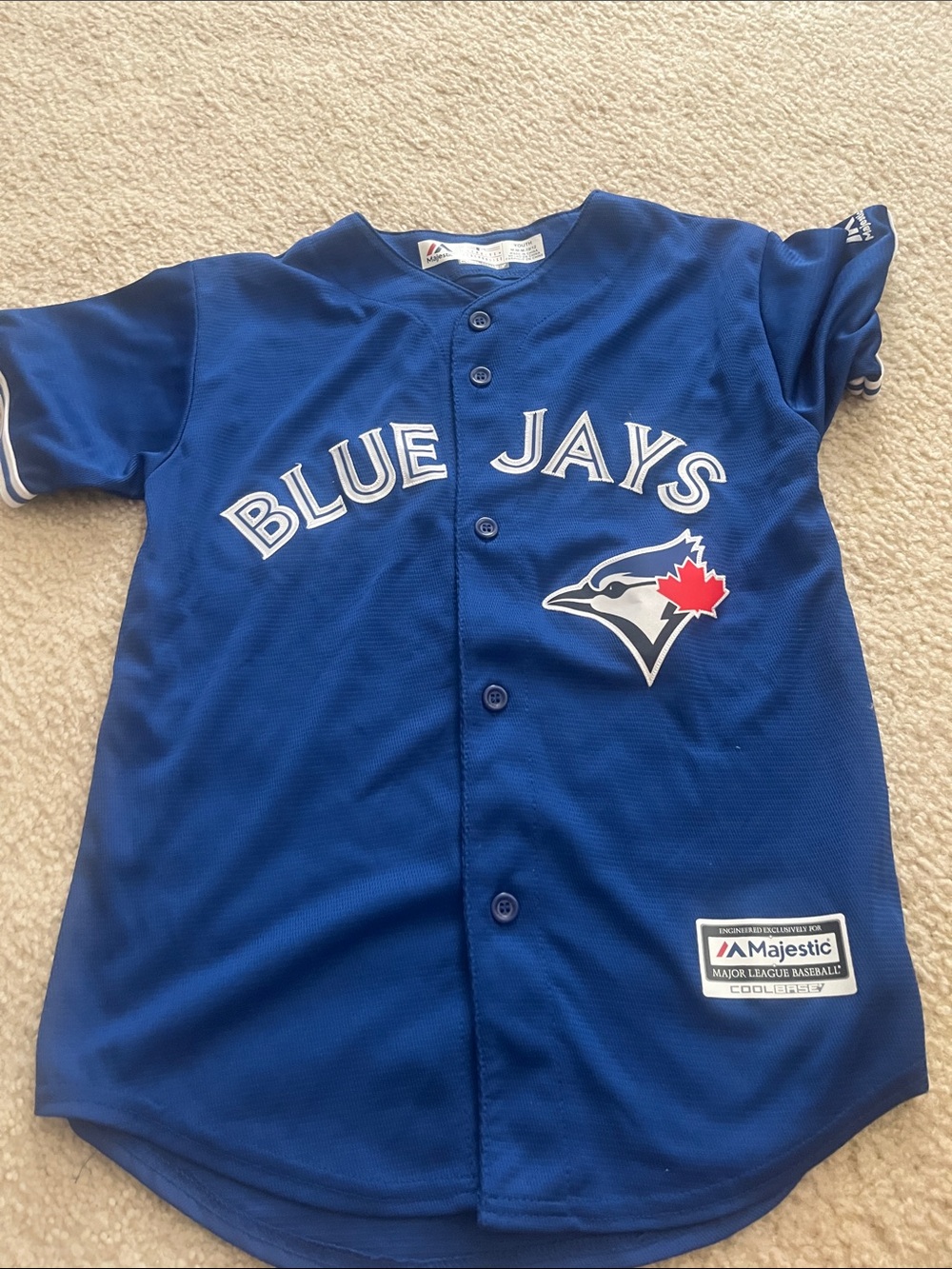 Majestic Royal Blue Toronto Blue Jays Kids Jersey